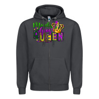 Smoke mardi gras queen Zipper Hoodie - FaDigitalArtStudio