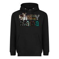Black Bunny mama Heavyweight Hoodie - CowhideDigitalArt