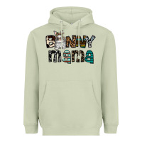 Matcha Bunny mama Heavyweight Hoodie - CowhideDigitalArt
