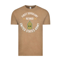 Vintage Coffee first sergeant 1sg retired army military retirement gifts long sleeve Vintage Tee - lanVoArt