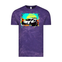 Cloud Purple Lam borghini Aventador SVJ gift Vintage Tee - lanVoArt