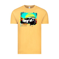 Vintage Mustard Lam borghini Aventador SVJ gift Vintage Tee - lanVoArt