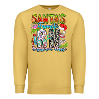 Antique Gold Santa's Favorite RN Registered Nurse Premium Sweatshirt - CowhideDigitalArt