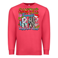 Cardinal Santa's Favorite RN Registered Nurse Premium Sweatshirt - CowhideDigitalArt