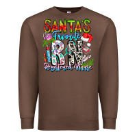 Chestnut Santa's Favorite RN Registered Nurse Premium Sweatshirt - CowhideDigitalArt