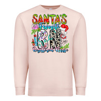 Pale Pink Santa's Favorite RN Registered Nurse Premium Sweatshirt - CowhideDigitalArt