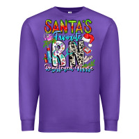 Purple Santa's Favorite RN Registered Nurse Premium Sweatshirt - CowhideDigitalArt