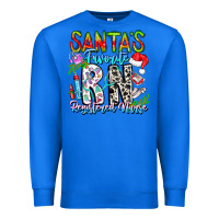 True Royal Santa's Favorite RN Registered Nurse Premium Sweatshirt - CowhideDigitalArt
