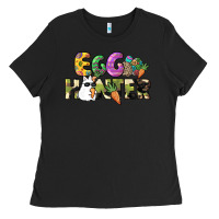 Black Egg hunter Ladies Tee - NancyCooperArtShop