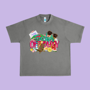 Teacher Off Duty Urban Heavy Tee Designed By Nancycooperartshop