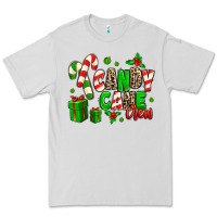 Dove Grey Candy Cane Crew Premium Tee - MaliasSmallBusiness