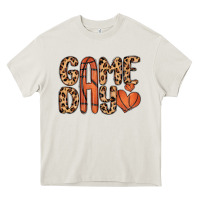 Cream game day basketball Heavy Core Tee - MaliasSmallBusiness