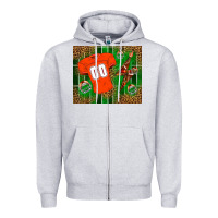 Heather Grey american football uniform mouse pad Zipper Hoodie - BundleAndBundleShop