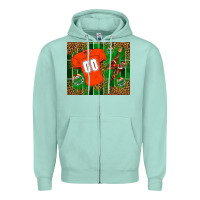 Seafoam american football uniform mouse pad Zipper Hoodie - BundleAndBundleShop