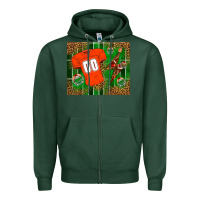 Sports Green american football uniform mouse pad Zipper Hoodie - BundleAndBundleShop