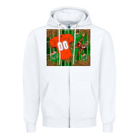 White american football uniform mouse pad Zipper Hoodie - BundleAndBundleShop