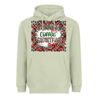 Matcha Running on Coffee And Christmas Heavyweight Hoodie - CowhideDigitalArt