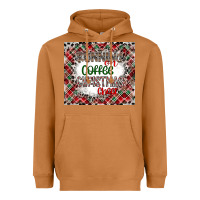 Meerkat Running on Coffee And Christmas Heavyweight Hoodie - CowhideDigitalArt