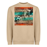 Mushroom Leopard Cowhide Pattern Heavyweight Sweatshirt - CowCowDesign