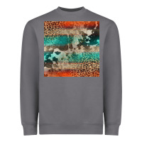 Storm Leopard Cowhide Pattern Heavyweight Sweatshirt - CowCowDesign