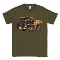 Army Green Mining Truck Classic Tee - LillyAllenDesigns