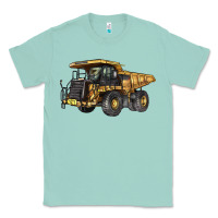 Seafoam Mining Truck Classic Tee - LillyAllenDesigns