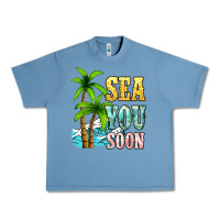 Pebble Blue Sea you soon Urban Heavy Tee - NancyCooperArtShop