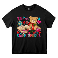 Black i teach sweethearts Heavy Core Tee - NancyCooperArtShop