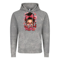 Cloud Rock one loved mama messy bun Vintage Hoodie - texasbilliewilder