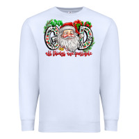 White with god all things are possible santa Premium Sweatshirt - CowhideDigitalArt
