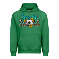Emerald western leopard cowhide sunflowers  glitter mom soccer Urban Hoodie - Artiststas