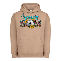 Pigment Burro western leopard cowhide sunflowers  glitter mom soccer Urban Hoodie - Artiststas