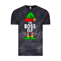 Cloud Black Boss Elf Matching Family Christmas Vintage Tee - lanVoArt