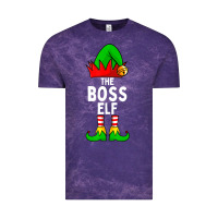 Cloud Purple Boss Elf Matching Family Christmas Vintage Tee - lanVoArt
