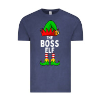 Vintage Denim Boss Elf Matching Family Christmas Vintage Tee - lanVoArt