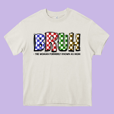 Bruh The Woman Formerly Known As Mom Heavy Core Tee Designed By Jahusdesignshop