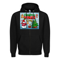 Black christmas vibes only tumbler Zipper Hoodie - BundleAndBundleShop