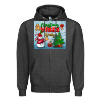 Charcoal Heather christmas vibes only tumbler Zipper Hoodie - BundleAndBundleShop