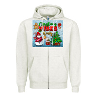 Oatmeal Heather christmas vibes only tumbler Zipper Hoodie - BundleAndBundleShop