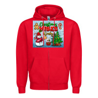 Red christmas vibes only tumbler Zipper Hoodie - BundleAndBundleShop