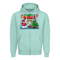 Christmas Vibes Only Tumbler Zipper Hoodie | Teevron