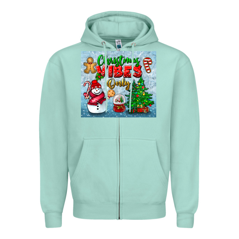Christmas Vibes Only Tumbler Zipper Hoodie by BundleAndBundleShop | Teevron