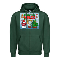 Sports Green christmas vibes only tumbler Zipper Hoodie - BundleAndBundleShop