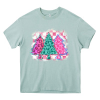 Arona christmas leopard trees Heavy Core Tee - MaliasSmallBusiness