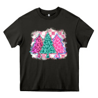 Asphalt christmas leopard trees Heavy Core Tee - MaliasSmallBusiness