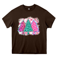 Christmas Leopard Trees Heavy Core Tee | Teevron