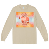Mushroom love the world like the one Long Sleeve Tee - TumblerDesignByShophia