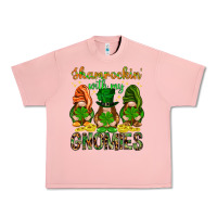Salmon shamrockin with my gnomies Urban Heavy Tee - NancyCooperArtShop