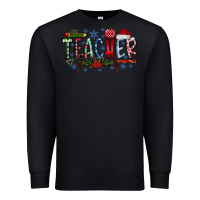 Black Teacher Christmas Premium Sweatshirt - CowhideDigitalArt