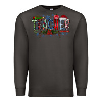 Smoke Teacher Christmas Premium Sweatshirt - CowhideDigitalArt